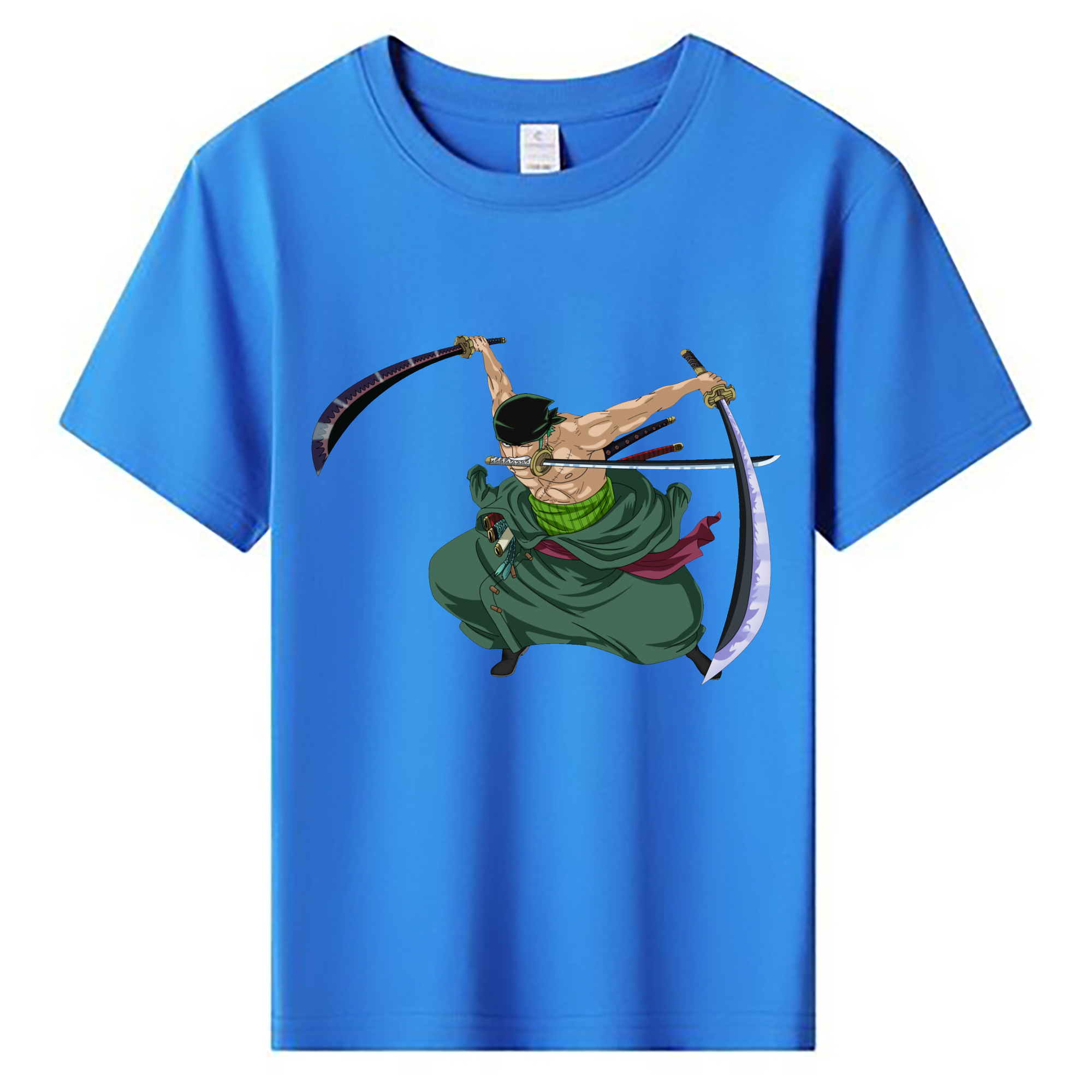ワンピース ロロノア・ゾロ ONE PIECE Roronoa Zoro 綿100％キッズTシャツ（フロントプリント）